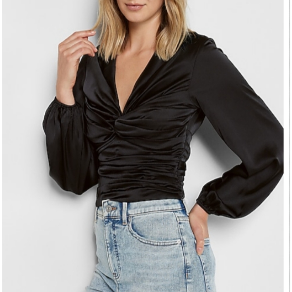 Express satin shirt